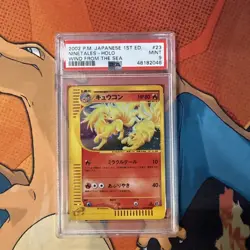 PSA 9 Pokemon 2002 Japanese Wind from the Sea 1st Edition Ninetales Holo #023 - Image 1