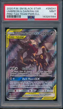 2020 Pokemon SM Black Star Promo SM241 Umbreon Darkrai GX PSA 9 - 143281564 - Image 1