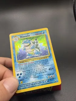 Blastoise No Stage Error Misprint - 2/102 Base Set Holo MP/HP - Vintage Pokemon - Image 2