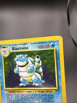 Blastoise No Stage Error Misprint - 2/102 Base Set Holo MP/HP - Vintage Pokemon - Image 3
