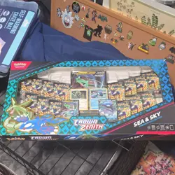 Pokemon Crown Zenith Sea & Sky Premium Collection Box Rayquaza Kyogre - Image 1