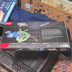 Pokemon Crown Zenith Sea & Sky Premium Collection Box Rayquaza Kyogre - Image 2
