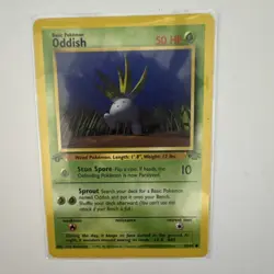 Pokemon TCG Oddish Jungle 58/64 Regular 1st Edition Common 50 HP - Image 1
