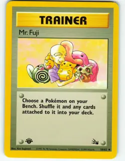 Mr. Fuji - 1st Edition - 58/62 Fossil Set - Pokemon TCG - 1999 - Image 1