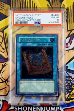 Yu-Gi-Oh! ANCIENT RULES 1st Ed Strike Of Neos STON-EN037 PSA 10 Ultimate Rare - Image 1