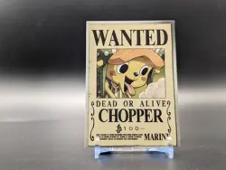 One Piece Tiny Wanted Poster Card Chopper English Version - Image 1