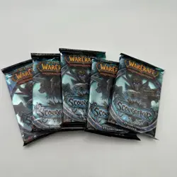 World Of Warcraft Scourgewar 5 Booster Pack LOT For Card Game WOW - Image 1
