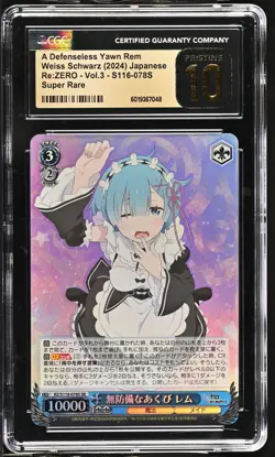 2024 Weiss Schwarz Japanese Re:Zero Vol. 3 Rem RZ/S116-078S SR CGC 10 Pristine - Image 1