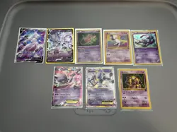 Mew/Mewtwo Pokemon Card Lot Of 8 ( Promo, Holo, EX, And V ) - Image 1