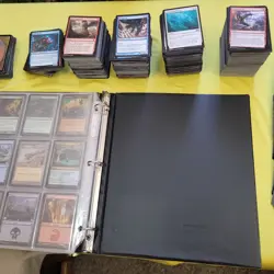 7 Pages of PAUPER Cards Collection in Binder. And 1,000+ Random Magic Cards - Image 5