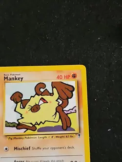 Pokemon TCG Mankey Non-Holo Common Card 81/110 Legendary Collection LP - Image 3