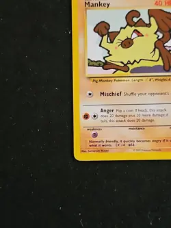 Pokemon TCG Mankey Non-Holo Common Card 81/110 Legendary Collection LP - Image 5