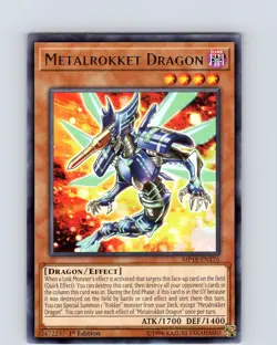 Yu-Gi-Oh TCG Metalrokket Dragon MP18-EN176 1st Edition Regular Rare Card NM - Image 1