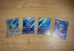 Blastoise Wartortle x2 Squirtle SIR/IR Pokemon Card Lot English 2023, all MINT+ - Image 1