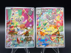 Cinccino 183/162 + Minccino 182/162 Temporal Forces Connecting Art Card Lot NM - Image 1