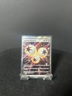 Ignition Energy 124/094 Me02: Phantasmal Flames Holo Pokemon Card Near Mint - Image 1
