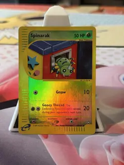 Spinarak 62/147 Aquapolis Reverse Holo Pokemon LP Pokemon Card - Image 1