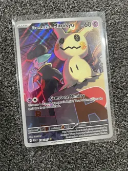 Pokemon Team Rocket's Mimikyu Full Art Holo Psychic Card 238/217 Basic - Image 1