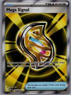 Mega Signal 171/132 Full Art NM/M Mega Evolution Pokemon Card - Image 1