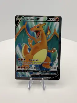 Pokemon Charizard v Full Art Ultra Rare Holo Card 153/172 Brilliant Stars 153/17 - Image 1