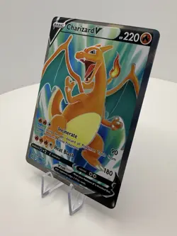 Pokemon Charizard v Full Art Ultra Rare Holo Card 153/172 Brilliant Stars 153/17 - Image 2