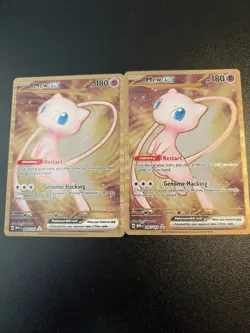 Pokemon TCG Mew EX Metal Gold NM 205/165 Scarlet & Violet 151 Promo Card - Image 1