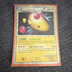 Pokemon Ampharos 140HP Stage 2 105/123 Heartgold & Soulsilver 2010 Card - Image 1