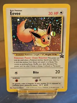 Eevee Holo Promo 11 Pokemon Card Black Star Promo - Image 1