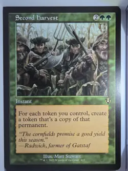 Second Harvest (Retro Frame) - R417 - MTG - Innistrad Remastered (INR) - Image 1