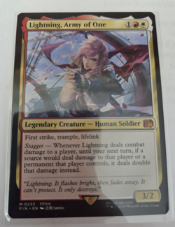 MTG, Lightning, Army of One-Final Fantasy Regular NM - Image 1