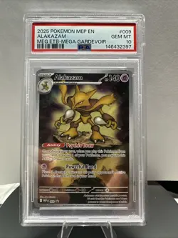 2025 POKEMON MEP EN-ME BLACK STAR PROMO #009 ALAKAZAM - Image 1