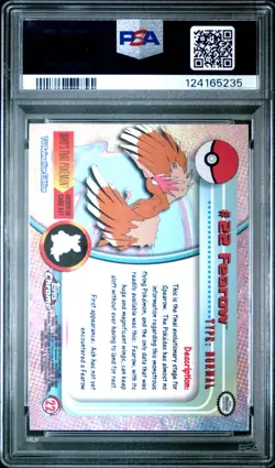 2000 TOPPS CHROME POKEMON T.V. #22 FEAROW PSA 10 - Image 2