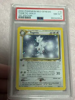 Pokemon Card Japanese Holo Togetic 🌟(PSA8 1st Edition holo)🌟 &🌟(PSA7 holo)🌟 - Image 3