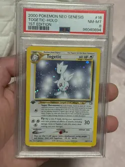 Pokemon Card Japanese Holo Togetic 🌟(PSA8 1st Edition holo)🌟 &🌟(PSA7 holo)🌟 - Image 4