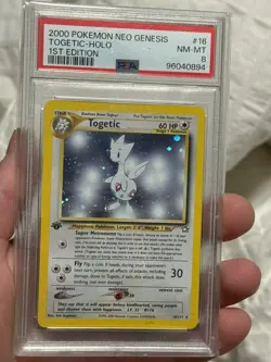 Pokemon Card Japanese Holo Togetic 🌟(PSA8 1st Edition holo)🌟 &🌟(PSA7 holo)🌟 - Image 5