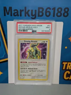 Pokemon TCG Shining Arceus PSA 9 Mint Card 57/73 Shining Legends - Image 1