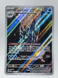 Clawitzer 141/132 Pokemon Mega Evolution Illustration Rare - Image 1