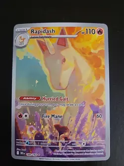 Rapidash 189/182 Illustration Rare Pokemon TCG Destined Rivals NM - Image 1
