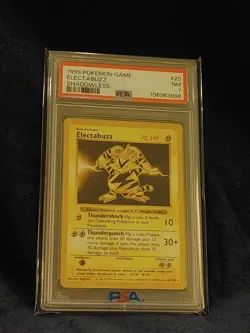 1999 POKEMON GAME #20 ELECTABUZZ BASE SET SHADOWLESS PSA 7 - Image 1
