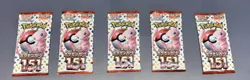 Japanese Pokemon 151 Booster Packs (5x) - Sealed – Free UK Delivery - Image 3