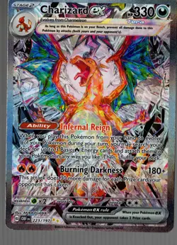 Pokemon TCG Charizard EX 223/ 197 Obsidian Flames Special Illustration Rare DMG - Image 1