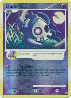 1x Duskull - 86/132 - Common - Reverse Holo Damaged Pokemon Diamond & Pearl Secr - Image 1