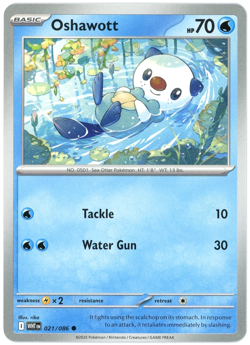 Oshawott - 021/086 - White Flare - NM/M - Pokemon TCG - English - Image 1