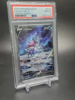 Suicune V Pokemon GG38/GG70 Sword Shield Crown Zenith 2023 PSA 10 Ultra Rare - Image 3