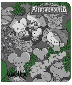 Vault X Binder Paldea Evolved Temporal Forces Laser Engraved Pokemon - Image 1