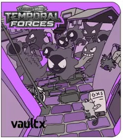 Vault X Binder Paldea Evolved Temporal Forces Laser Engraved Pokemon - Image 2