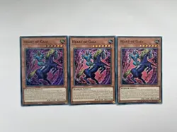MZMU-EN033 Heart of Gaia x3 Super Rare 1st Edition YuGiOh Playset - Image 1