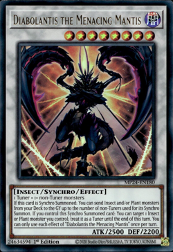 Diabolantis The Menacing Mantis - Ultra Rare 1st Ed. MP24-EN180 - NM - YuGiOh - Image 1