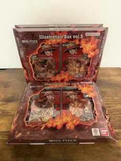 One Piece CCG Illustration Box Vol 5 Lot Of 3 Sealed New - Image 1