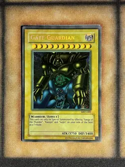 Yugioh Gate Guardian MRD-000 Unlimited Misprint Faded Foil Bleed Error - Image 1